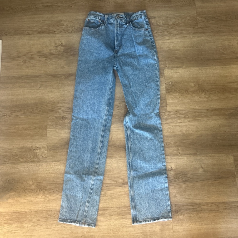 Abercrombie & Fitch Blue Straight Leg Jeans